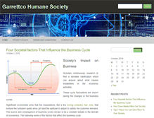 Tablet Screenshot of garrettcohumanesociety.com